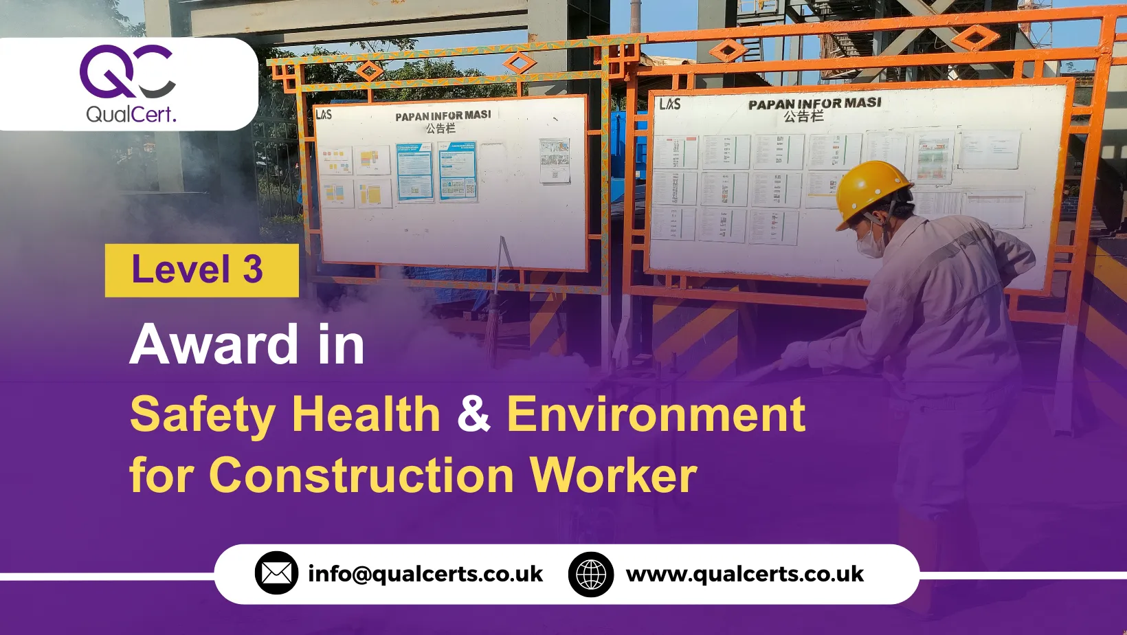 QualCert Level 3 Award in Safety Health and Environment for Construction Worker