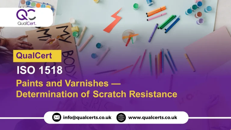 QualCert ISO 1518 Paints and Varnishes — Determination of Scratch Resistance