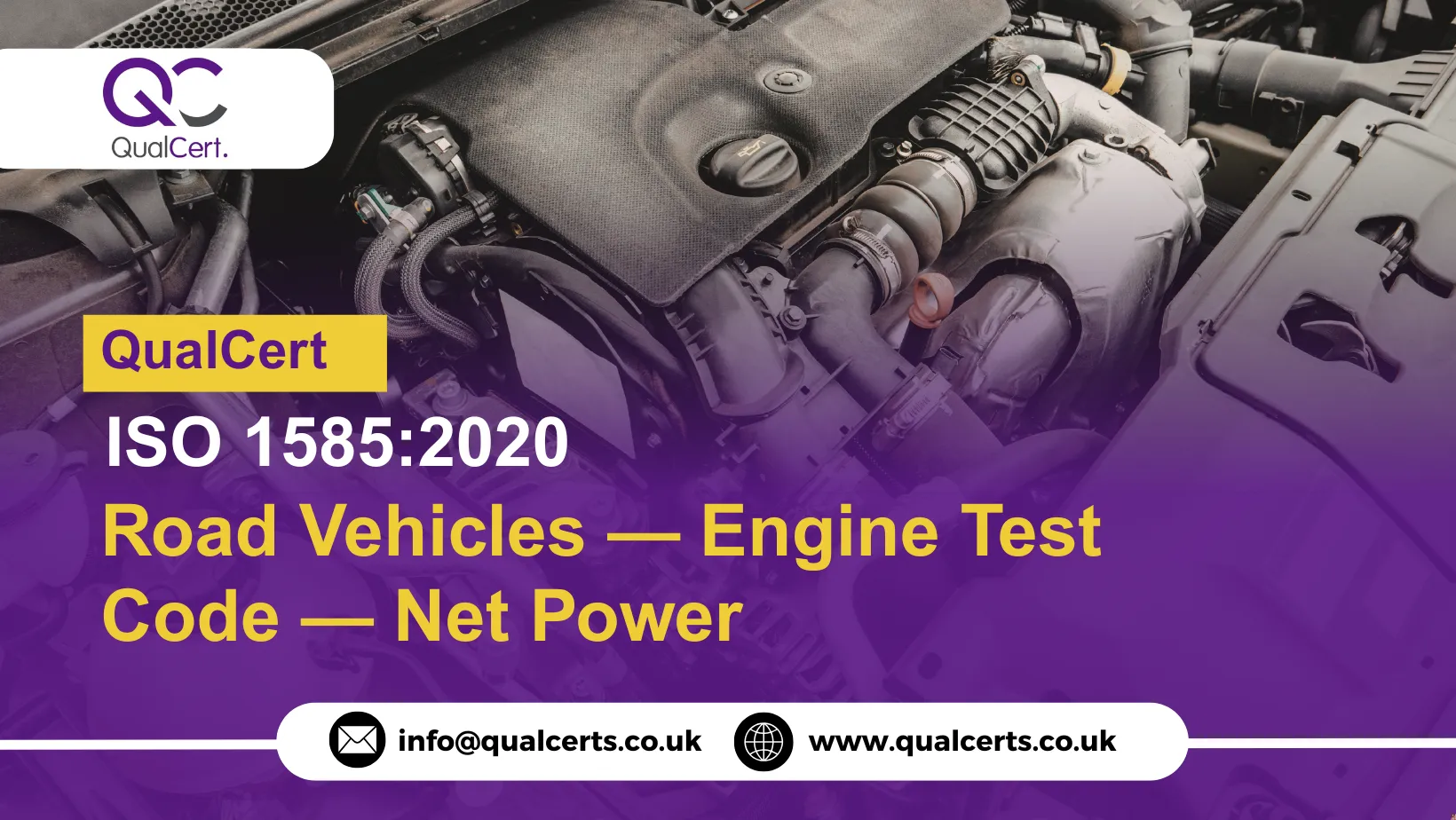 QualCert ISO 1585:2020 Road Vehicles — Engine Test Code — Net Power