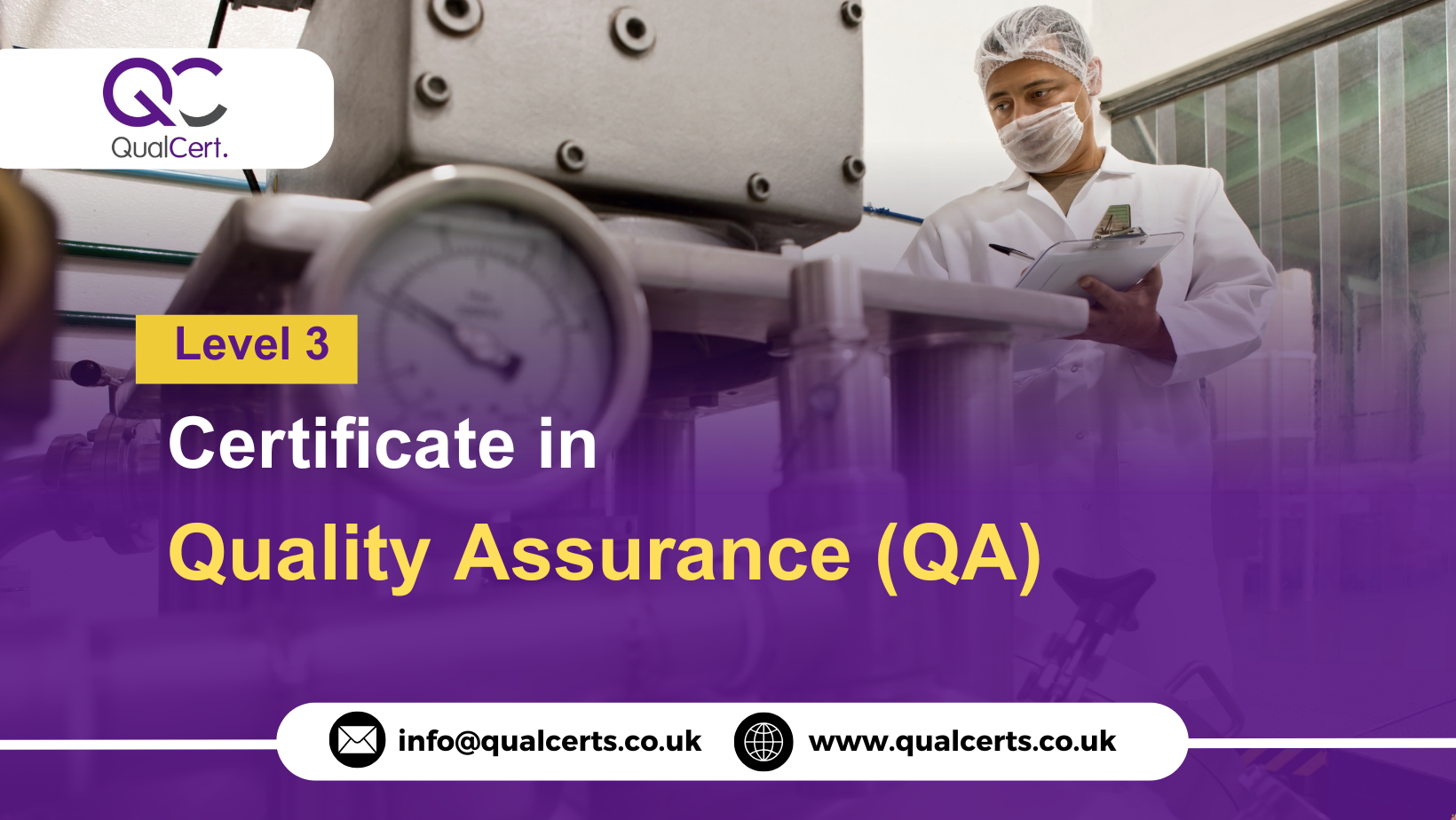QualCert Level 3 Certificate in Quality Assurance (QA)