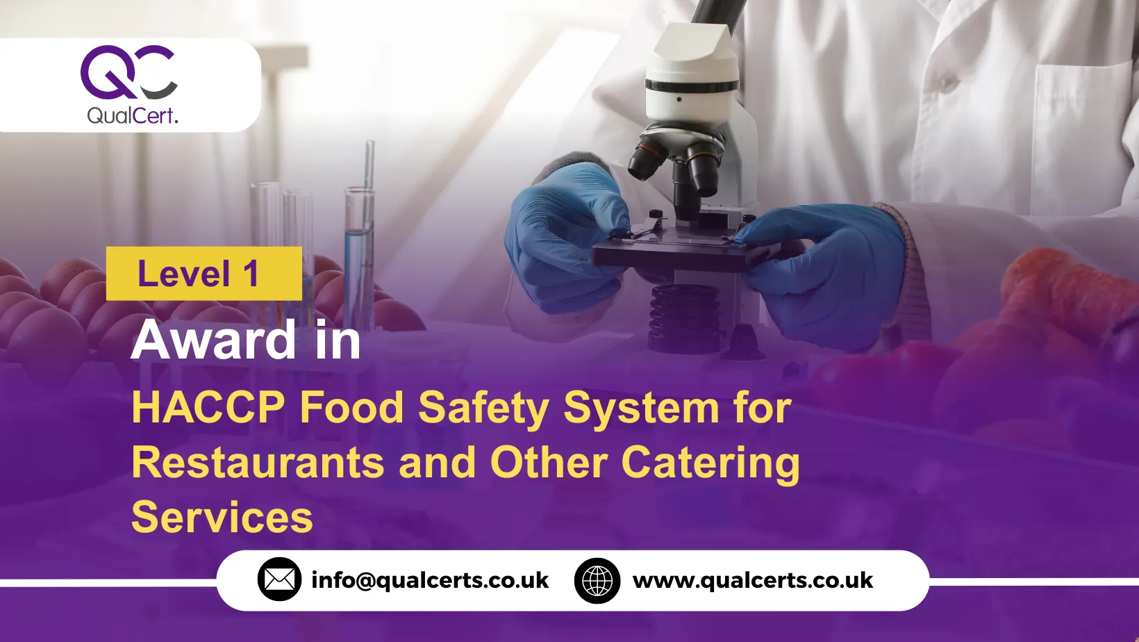 QualCert Level 1 Award in HACCP Food Safety System for Restaurants and Other Catering Services
