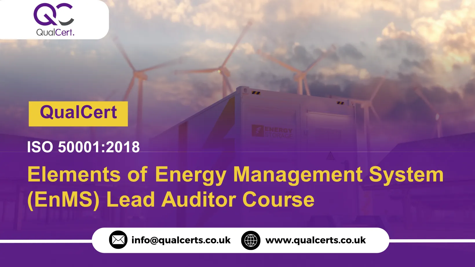 QualCert ISO 50001:2018 - Elements of Energy Management System (EnMS) Lead Auditor Course