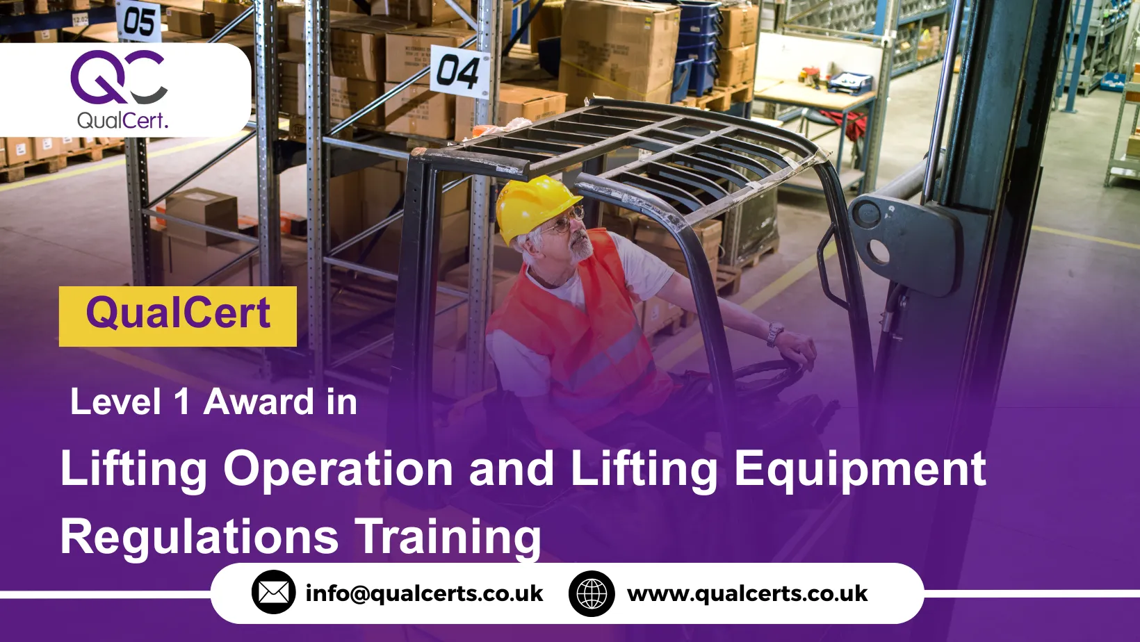 QualCert Level 1 Award in Lifting Operation and Lifting Equipment Regulations Training