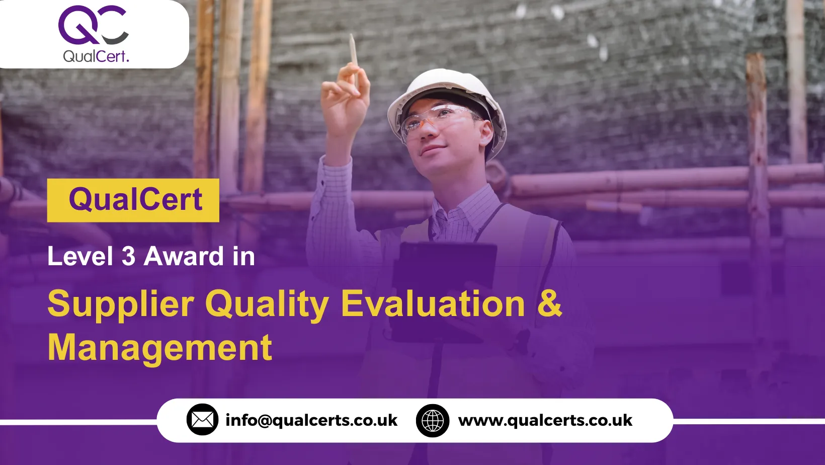 QualCert Level 3 Award in Supplier Quality Evaluation & Management