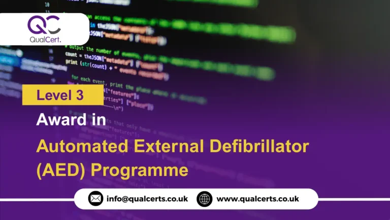 QualCert Level 3 Award in Automated External Defibrillator (AED) Programme
