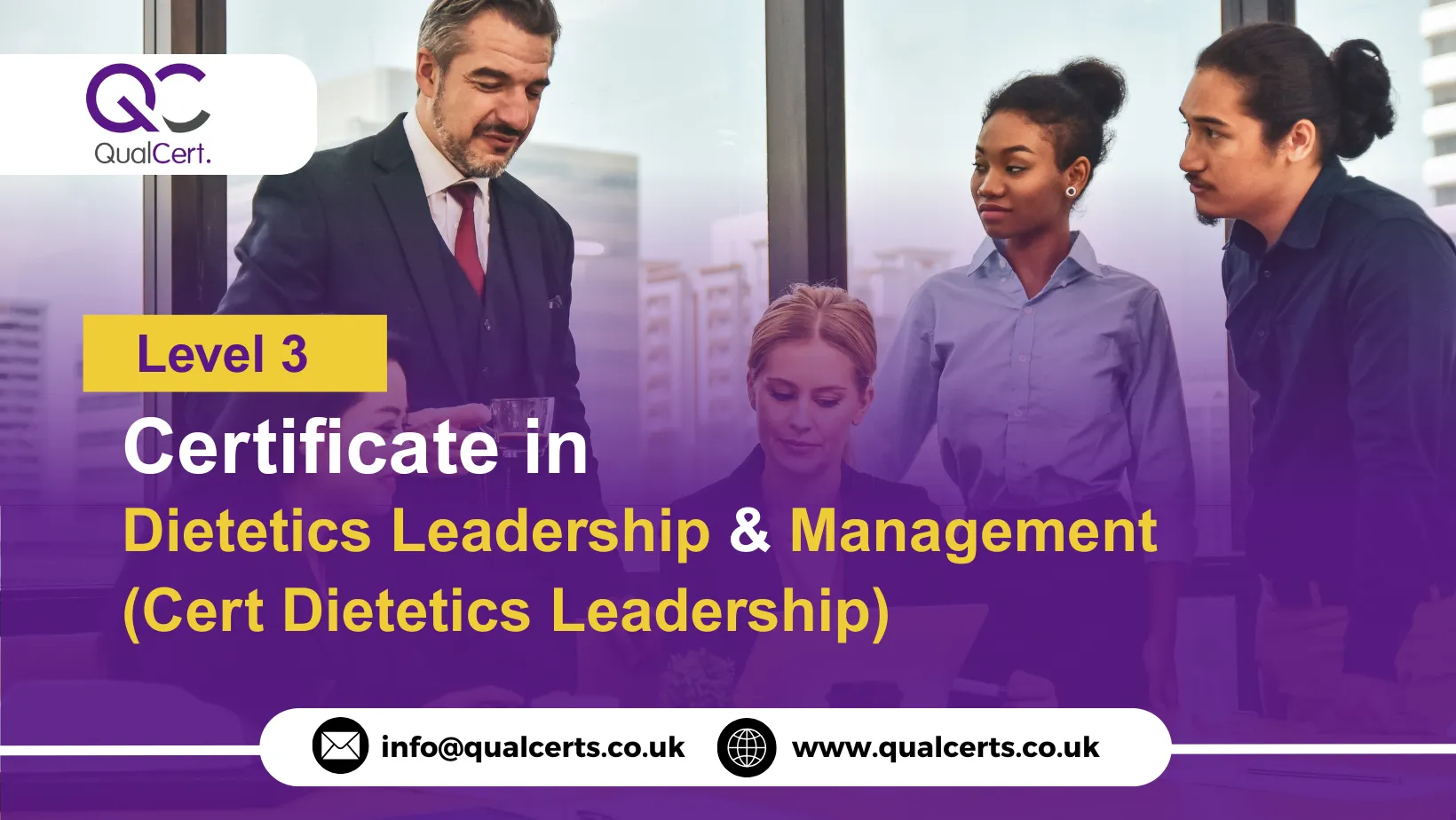 QualCert Level 3 Certificate in Dietetics Leadership and Management (Cert Dietetics Leadership)