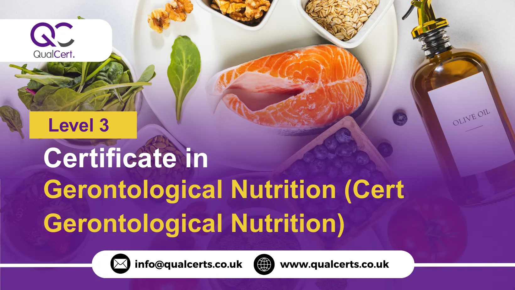 QualCert Level 3 Certificate in Gerontological Nutrition (Cert Gerontological Nutrition)