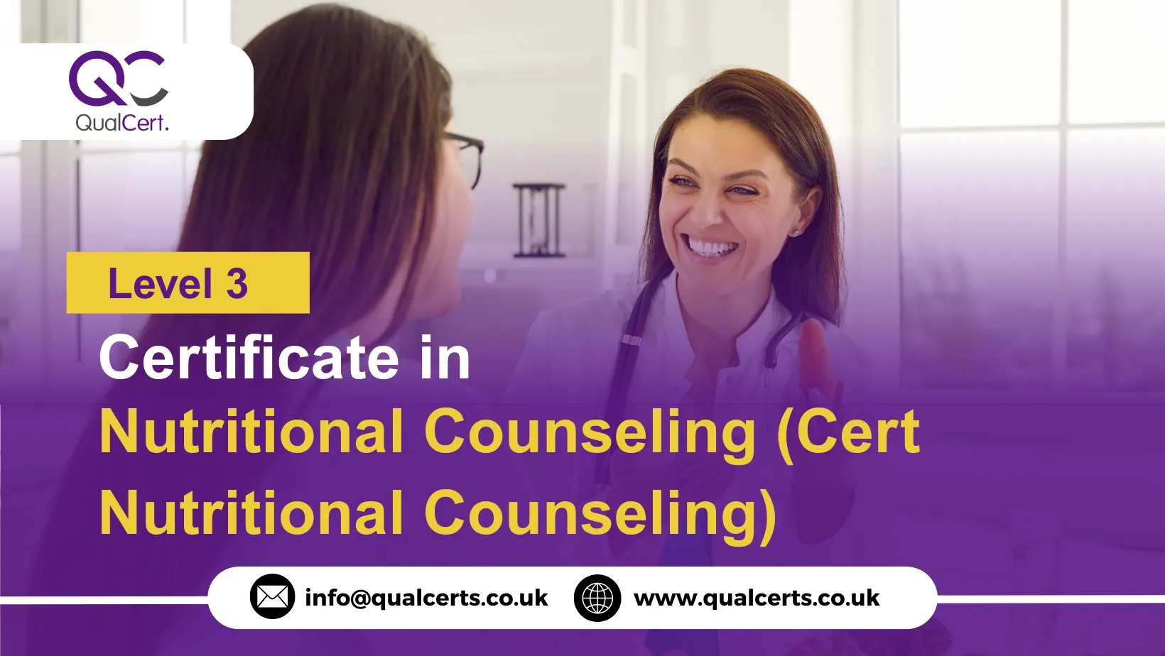 QualCert Level 3 Certificate in Nutritional Counseling (Cert Nutritional Counseling)