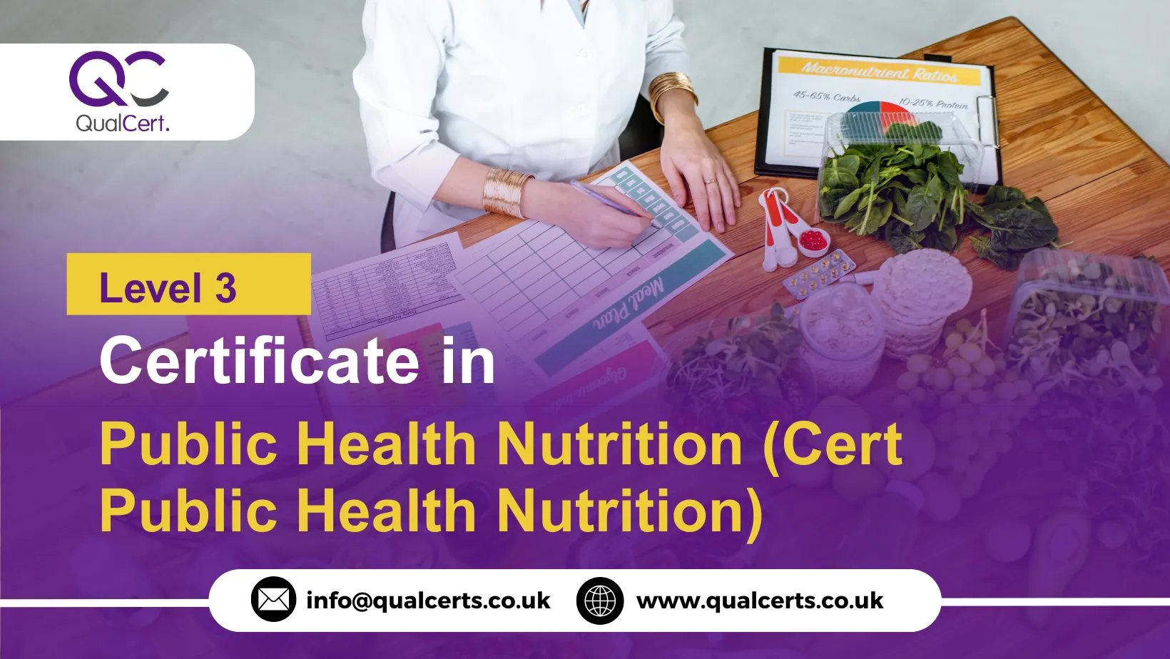 QualCert Level 3 Certificate in Public Health Nutrition (Cert Public Health Nutrition)