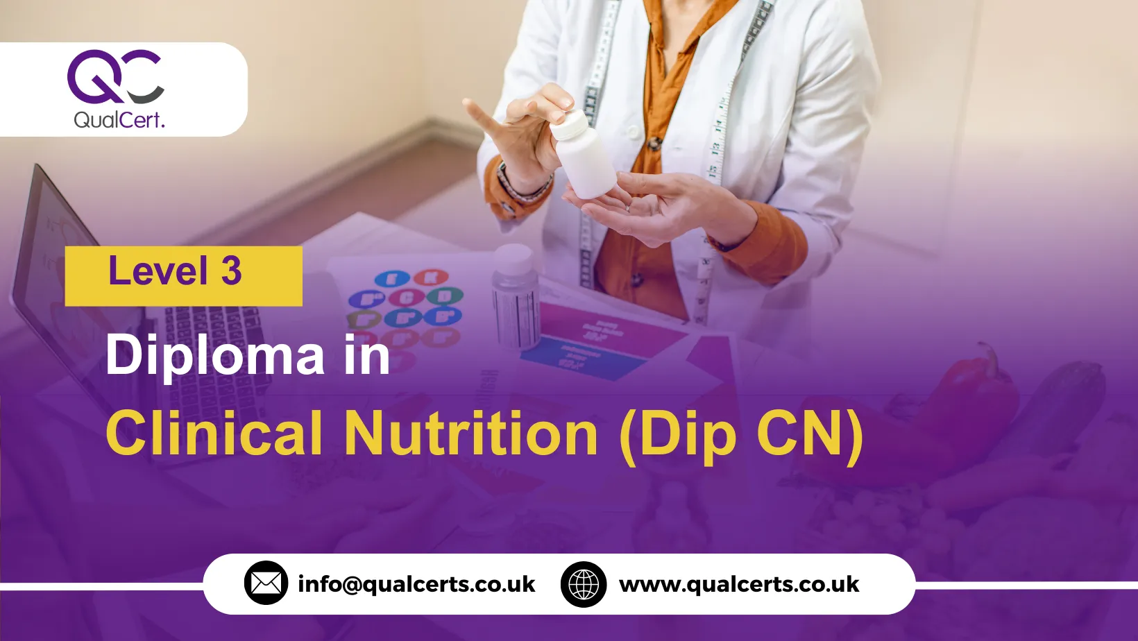 QualCert Level 3 Diploma in Clinical Nutrition (Dip CN)