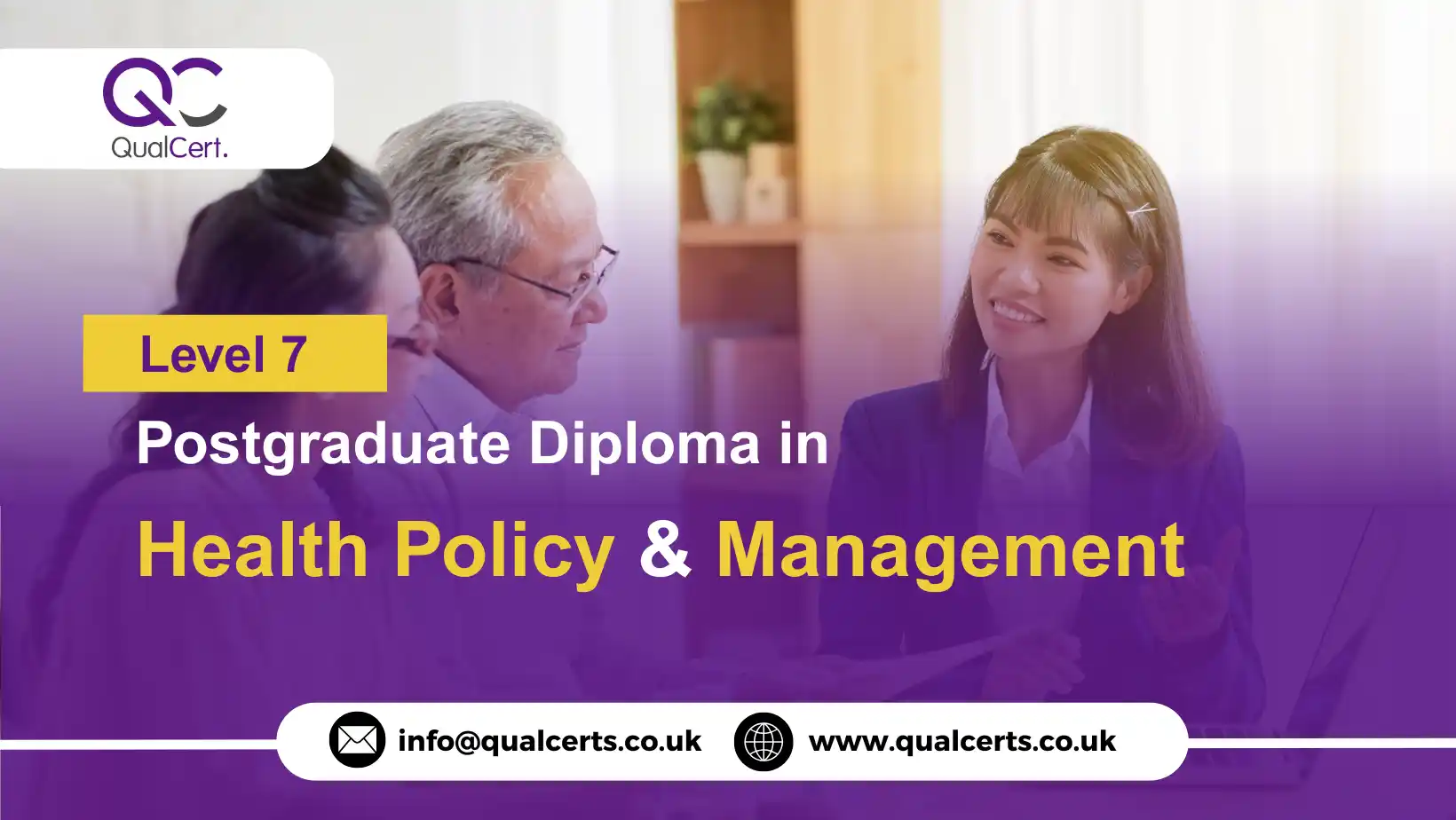 QualCert Level 7 Postgraduate Diploma in Health Policy and Management