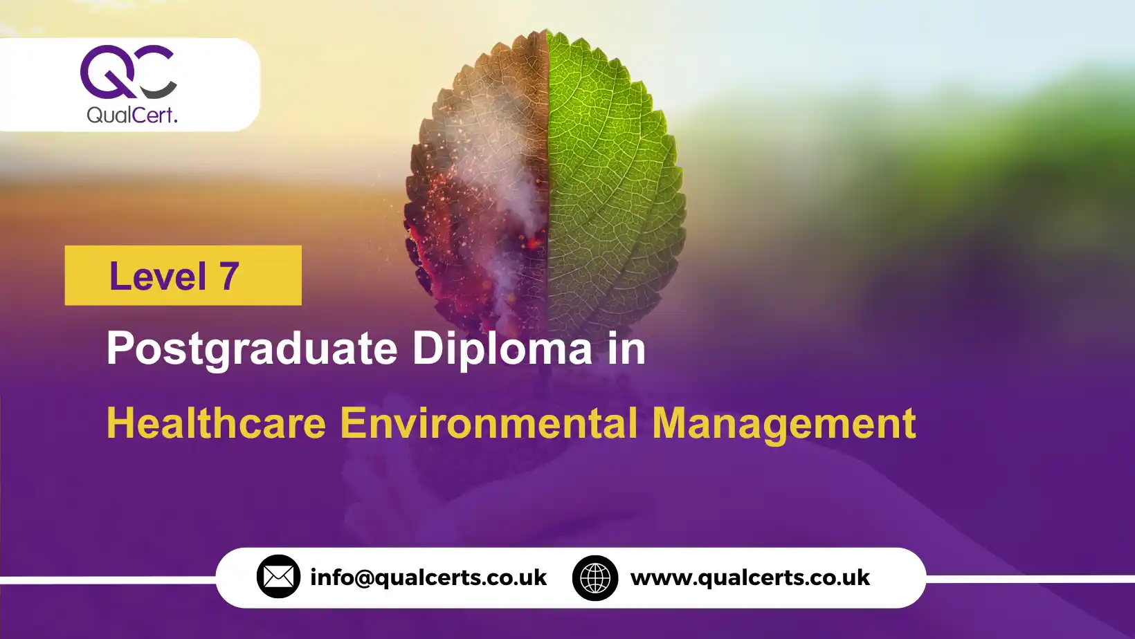 QualCert Level 7 Postgraduate Diploma in Healthcare Environmental Management