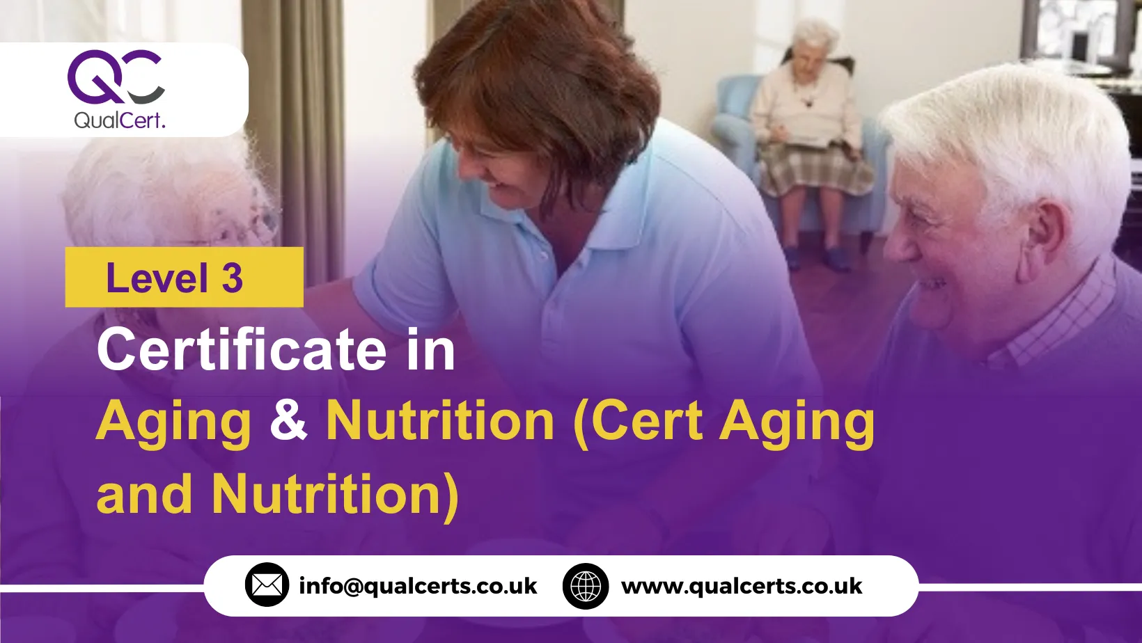 QualCert Level 3 Certificate in Aging and Nutrition (Cert Aging and Nutrition)