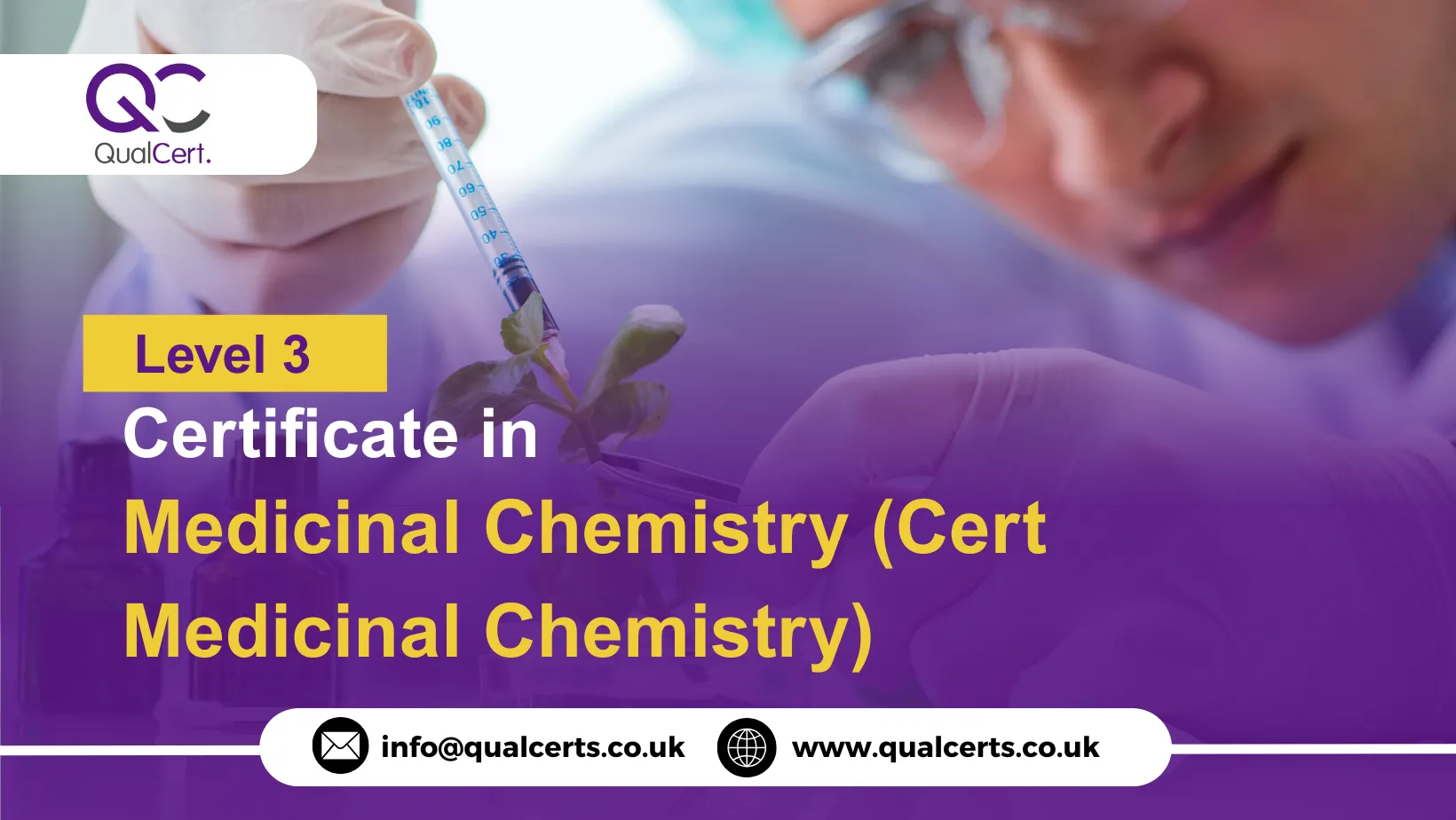QualCert Level 3 Certificate in Medicinal Chemistry (Cert Medicinal Chemistry)