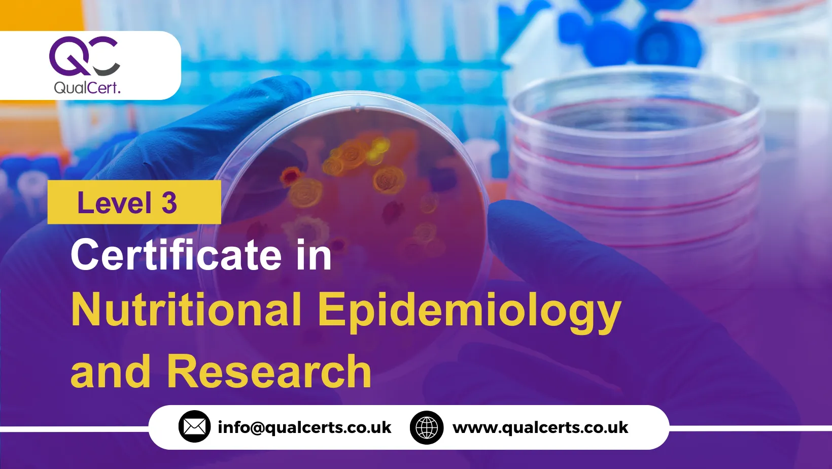 QualCert Level 3 Certificate in Nutritional Epidemiology and Research (Cert Nutritional Epidemiology and Research)