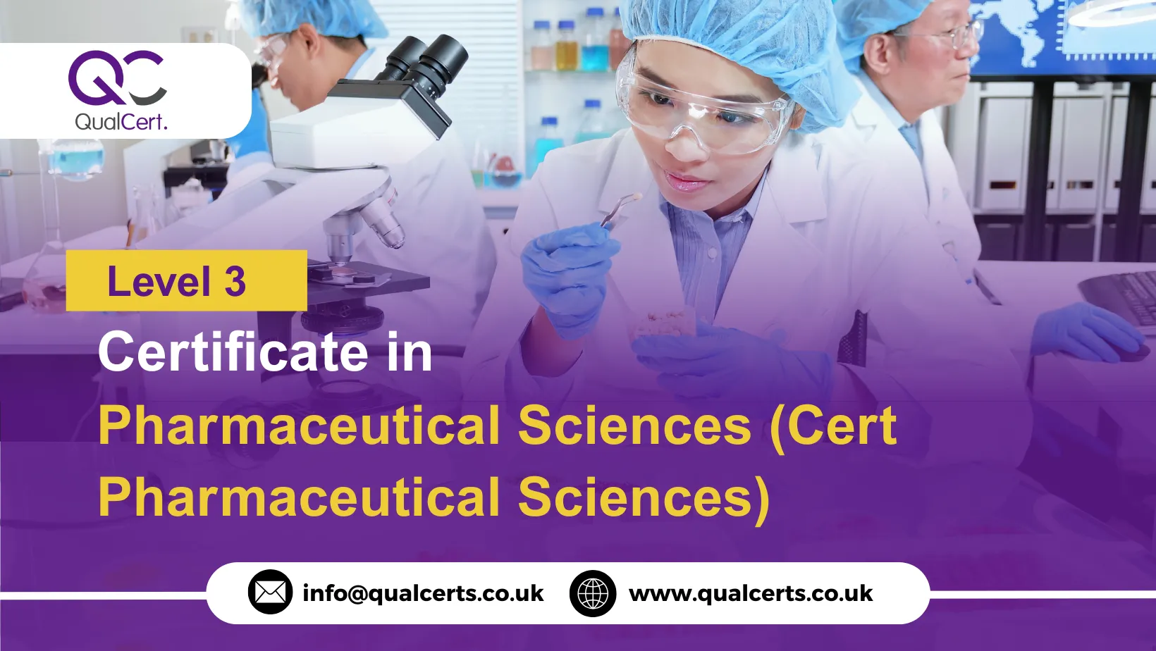 QualCert Level 3 Certificate in Pharmaceutical Sciences (Cert Pharmaceutical Sciences)