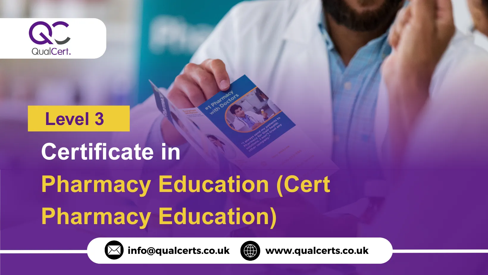 QualCert Level 3 Certificate in Pharmacy Education (Cert Pharmacy Education)