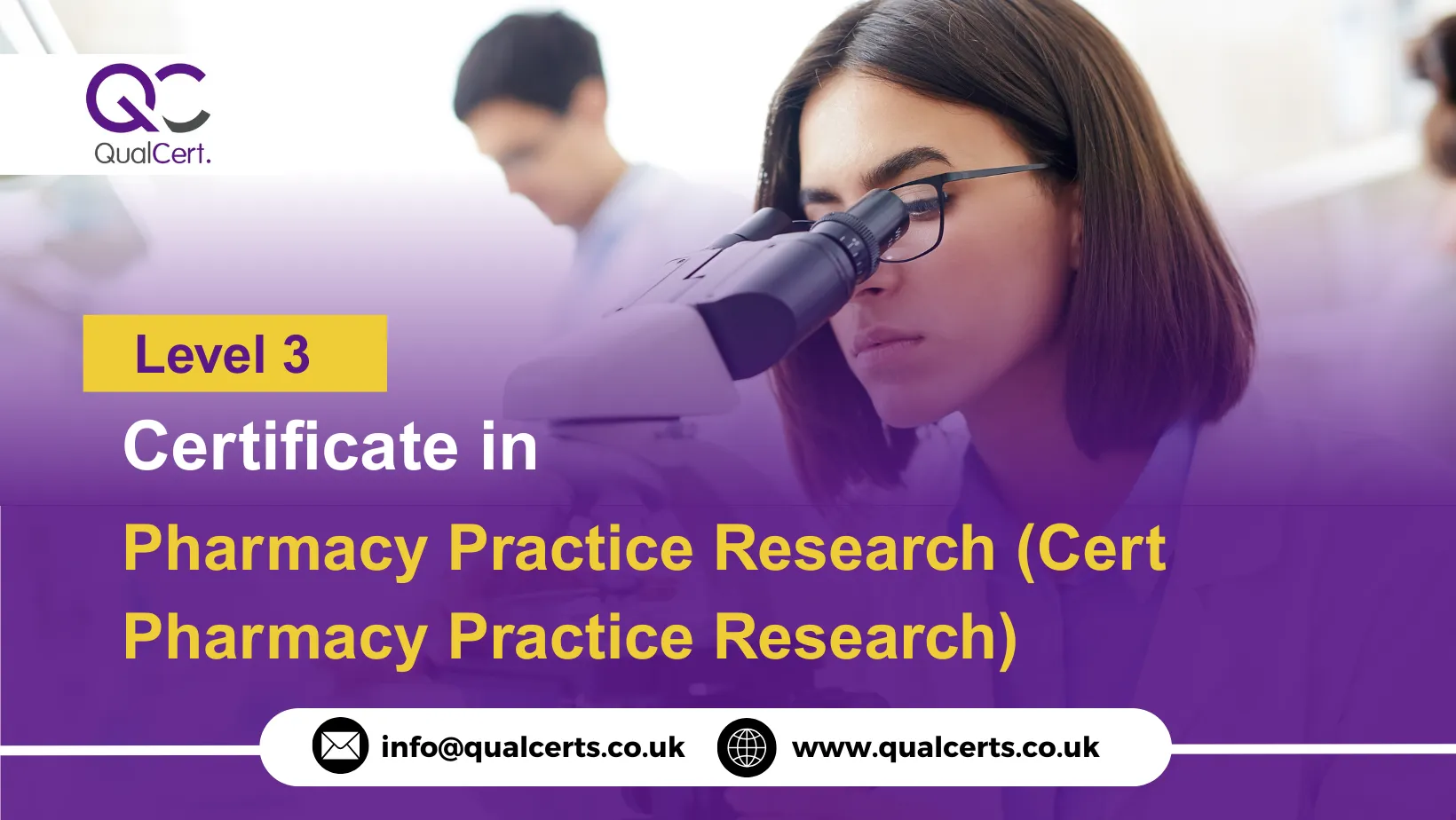 QualCert Level 3 Certificate in Pharmacy Practice Research (Cert Pharmacy Practice Research)