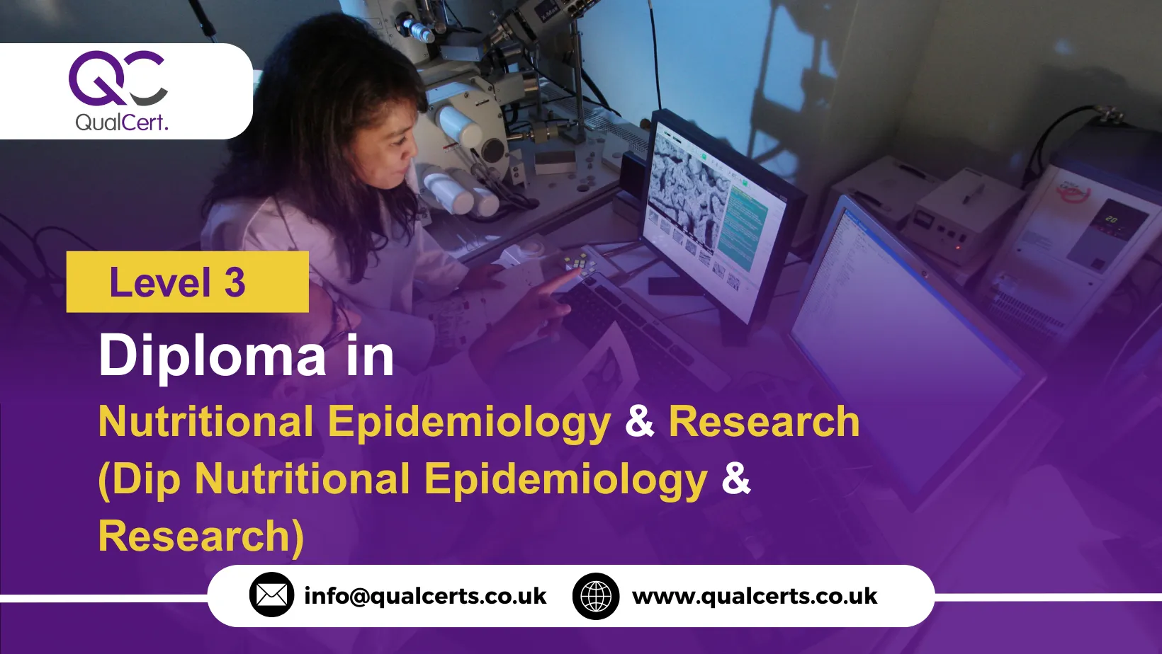 QualCert Level 3 Diploma in Nutritional Epidemiology and Research (Dip Nutritional Epidemiology and Research)