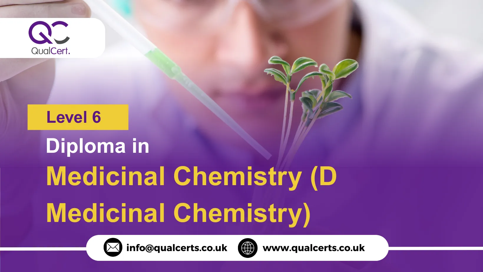 QualCert Level 6 Diploma in Medicinal Chemistry (D Medicinal Chemistry)