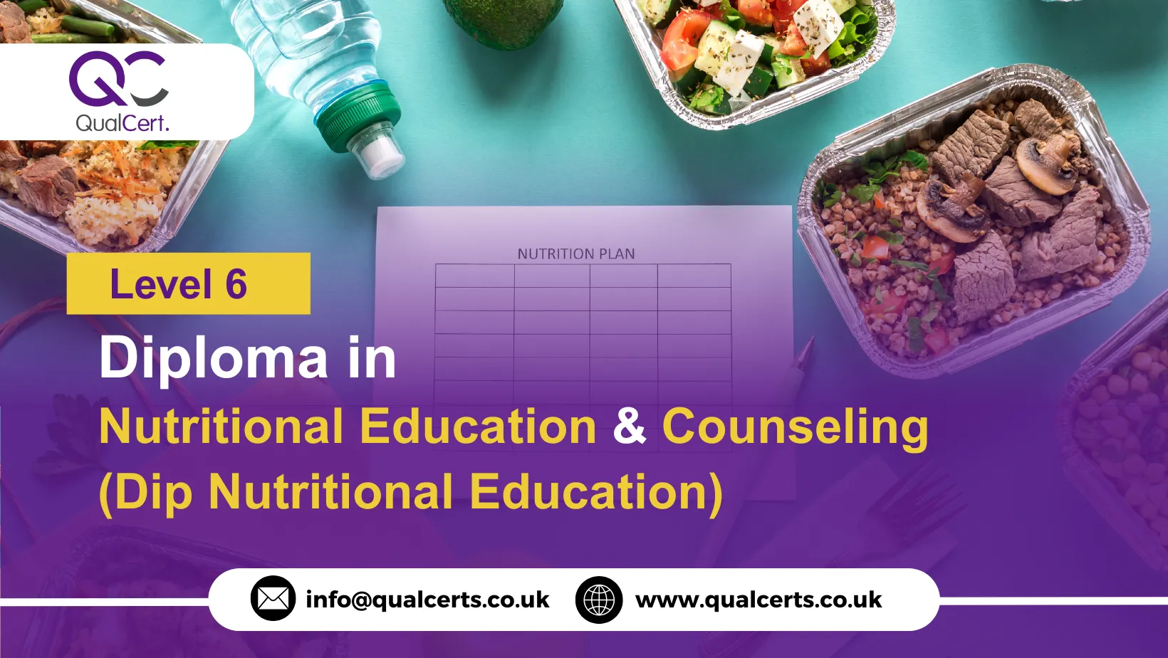 QualCert Level 6 Diploma in Nutritional Education and Counseling (Dip Nutritional Education)