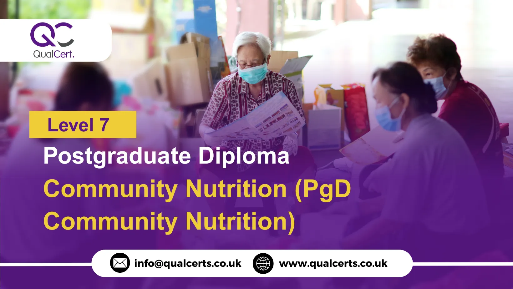 QualCert Level 7 Postgraduate Diploma in Community Nutrition (PgD Community Nutrition)