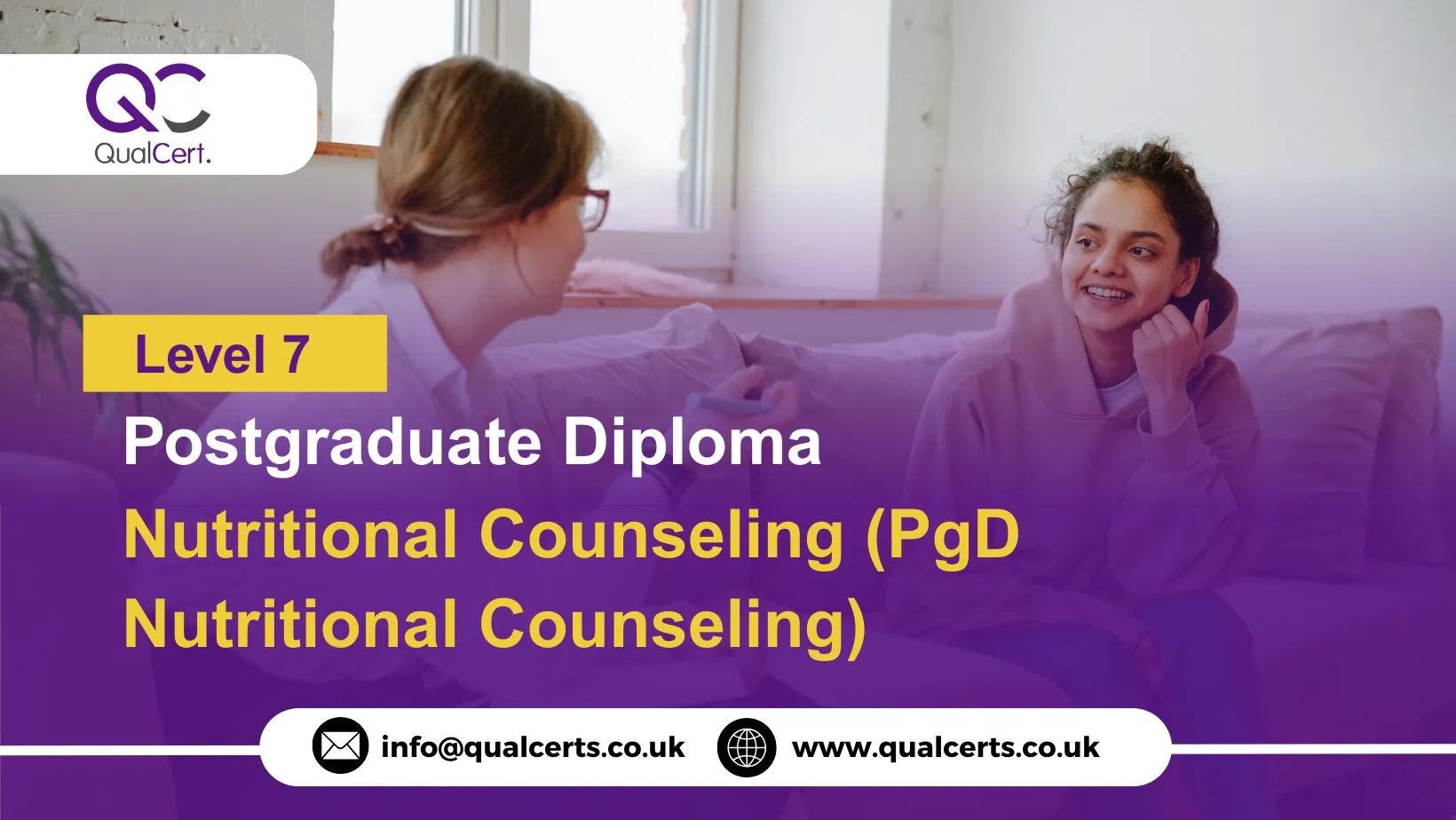 QualCert Level 7 Postgraduate Diploma in Nutritional Counseling (PgD Nutritional Counseling)