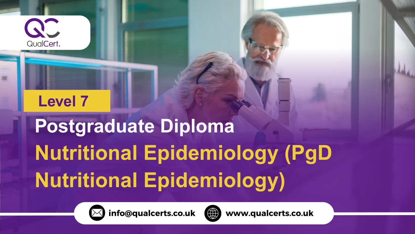 QualCert Level 7 Postgraduate Diploma in Nutritional Epidemiology (PgD Nutritional Epidemiology)