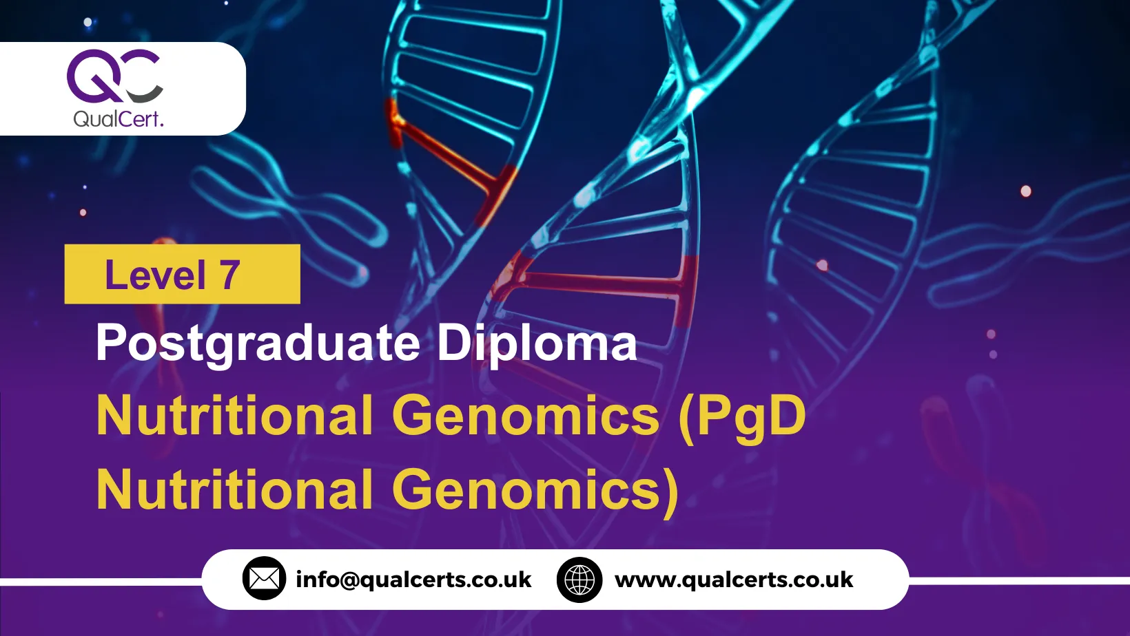 QualCert Level 7 Postgraduate Diploma in Nutritional Genomics (PgD Nutritional Genomics)