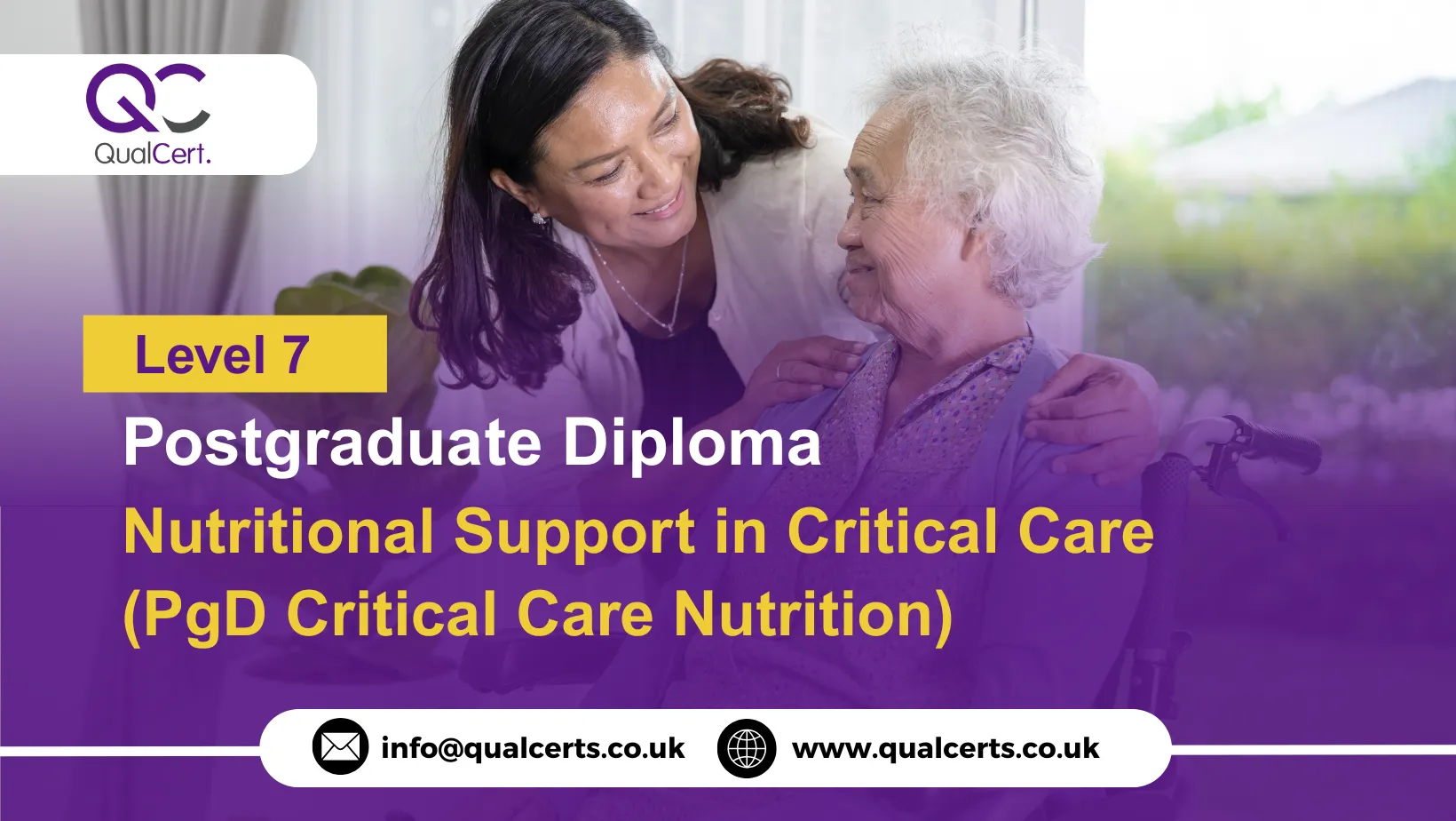 QualCert Level 7 Postgraduate Diploma in Nutritional Support in Critical Care (PgD Critical Care Nutrition)