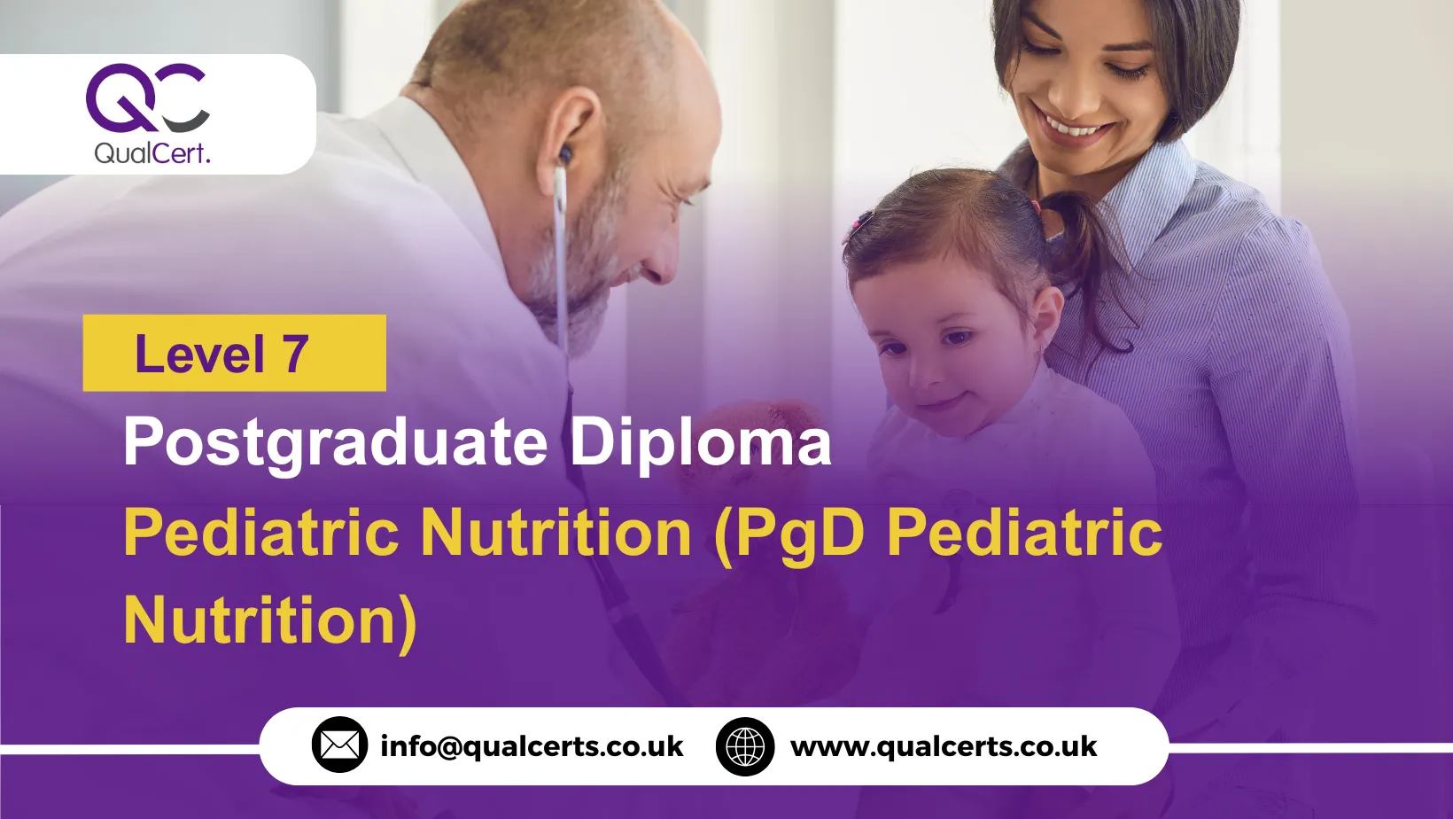 QualCert Level 7 Postgraduate Diploma in Pediatric Nutrition (PgD Pediatric Nutrition)