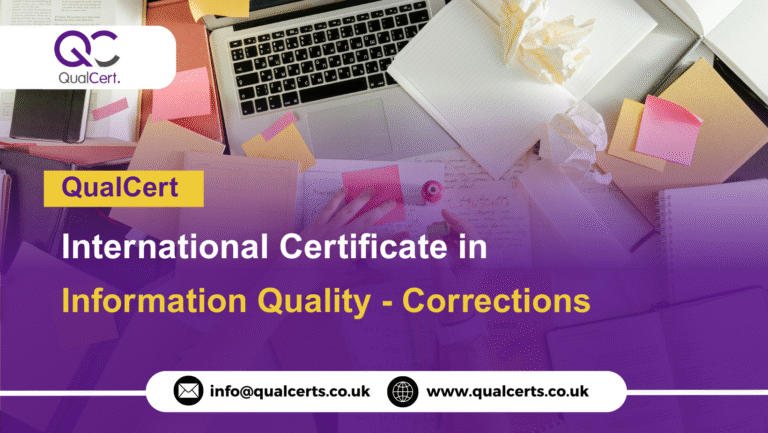 QualCert International Certificate in Information Quality - Corrections