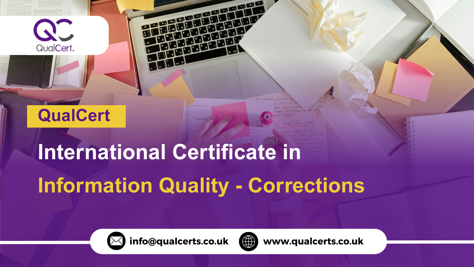 QualCert International Certificate in Information Quality - Corrections