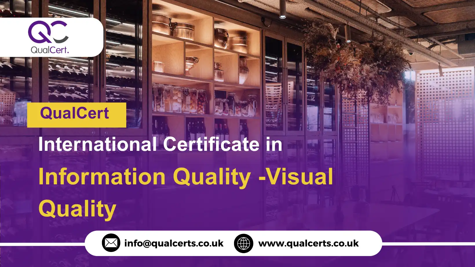 QualCert International Certificate in Information Quality -Visual Quality