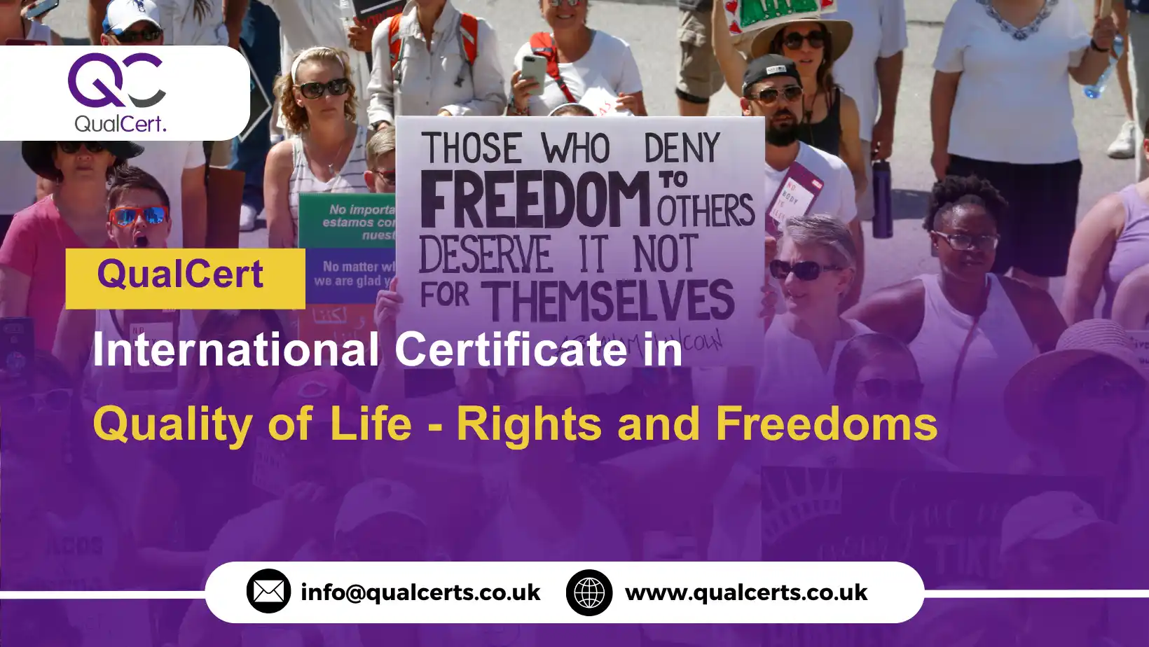 QualCert International Certificate in Quality of Life - Rights and Freedoms