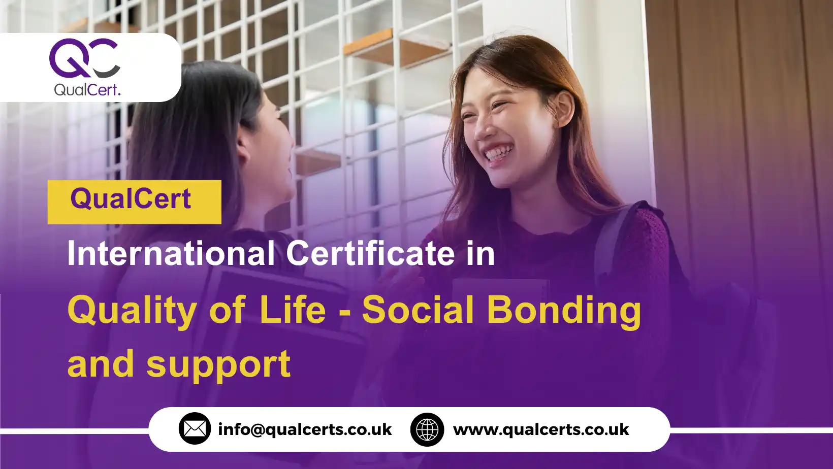 QualCert International Certificate in Quality of Life - Social Bonding and support