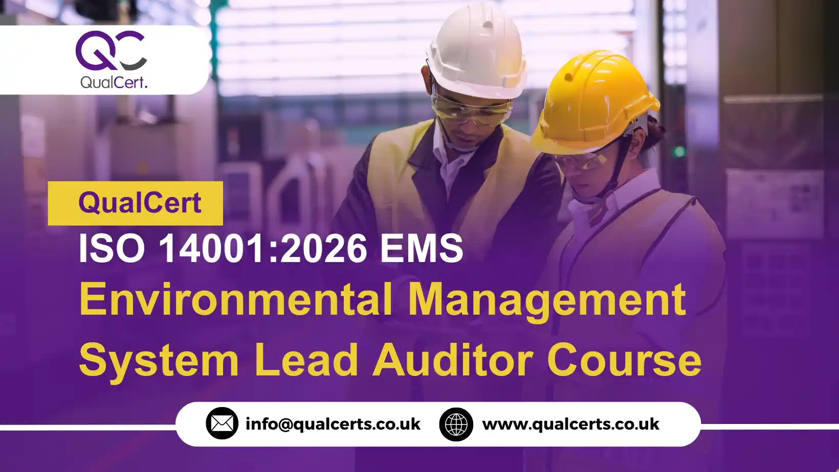 QualCert ISO 14001:2026 EMS (Environmental Management System) Lead Auditor Course