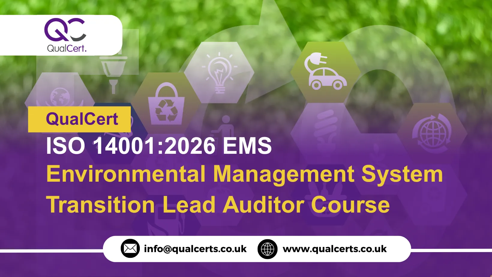 QualCert ISO 14001:2026 EMS (Environmental Management System) Transition Lead Auditor Course