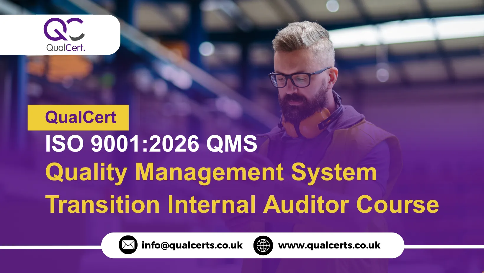 QualCert ISO 9001:2026 QMS (Quality Management System) Transition Internal Auditor Course